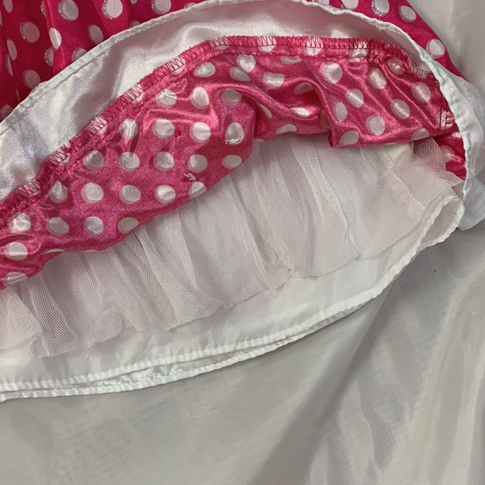 Youngland Baby Pink White Polka Dot Dress 24 Mo EUC - Picture 2 of 8